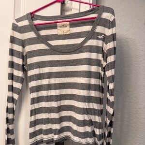 Hollister Women's Striped Long Sleeve Top